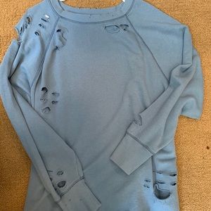 American Eagle Ripped Crewneck
